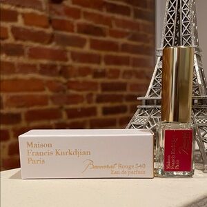 Maison Francis Kurkdjian Baccarat Rouge 540 perfume with white box and red label